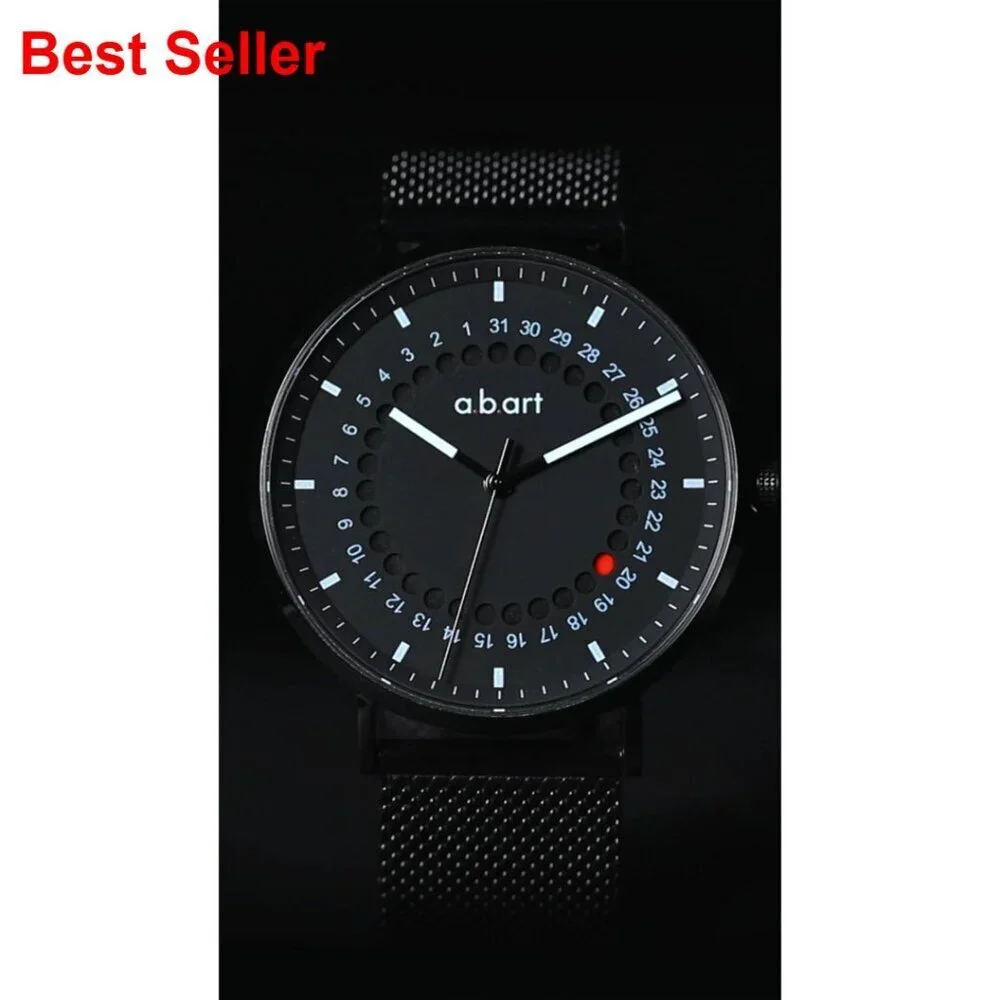 Swiss Parts Quartz Watch with Sapphire Crystal and Milanese Mesh Band